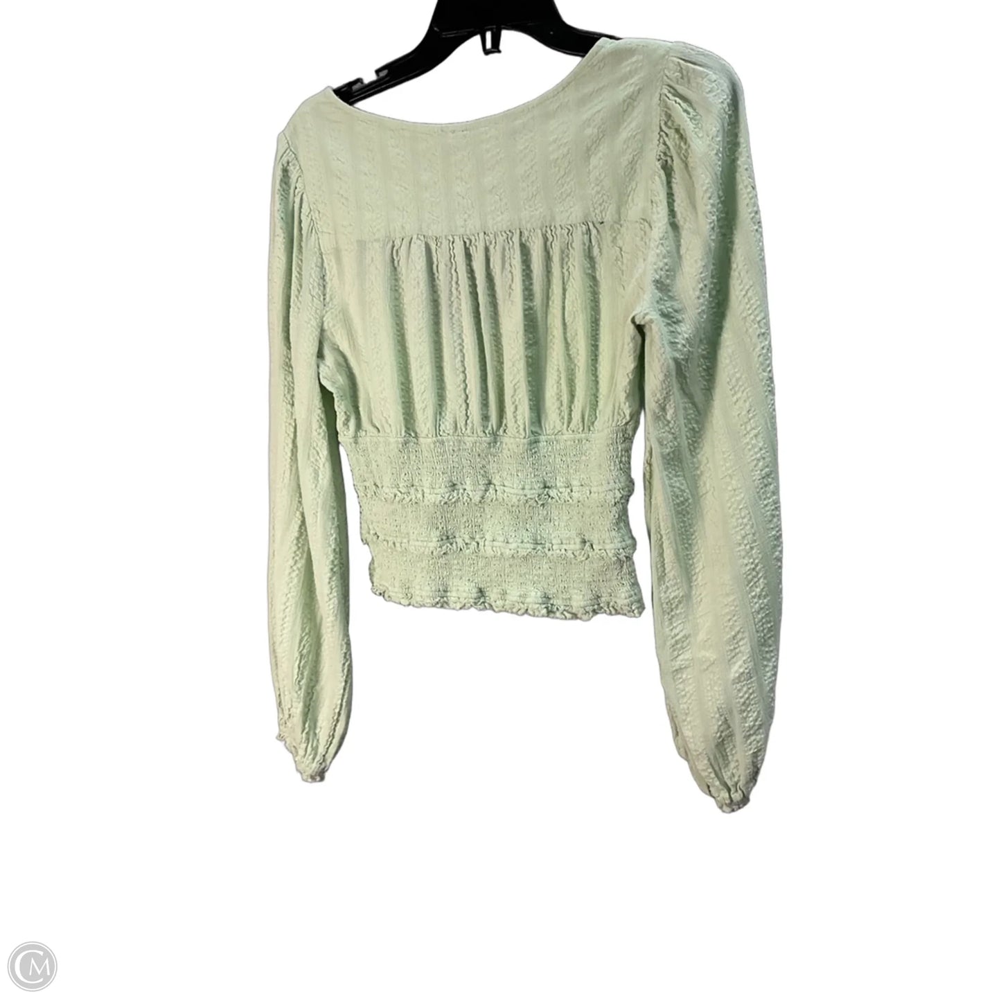 Top Long Sleeve By Free People In Green, Size: M