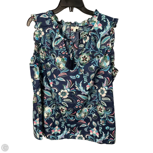 Top Sleeveless By Talbots In Blue, Size: 18