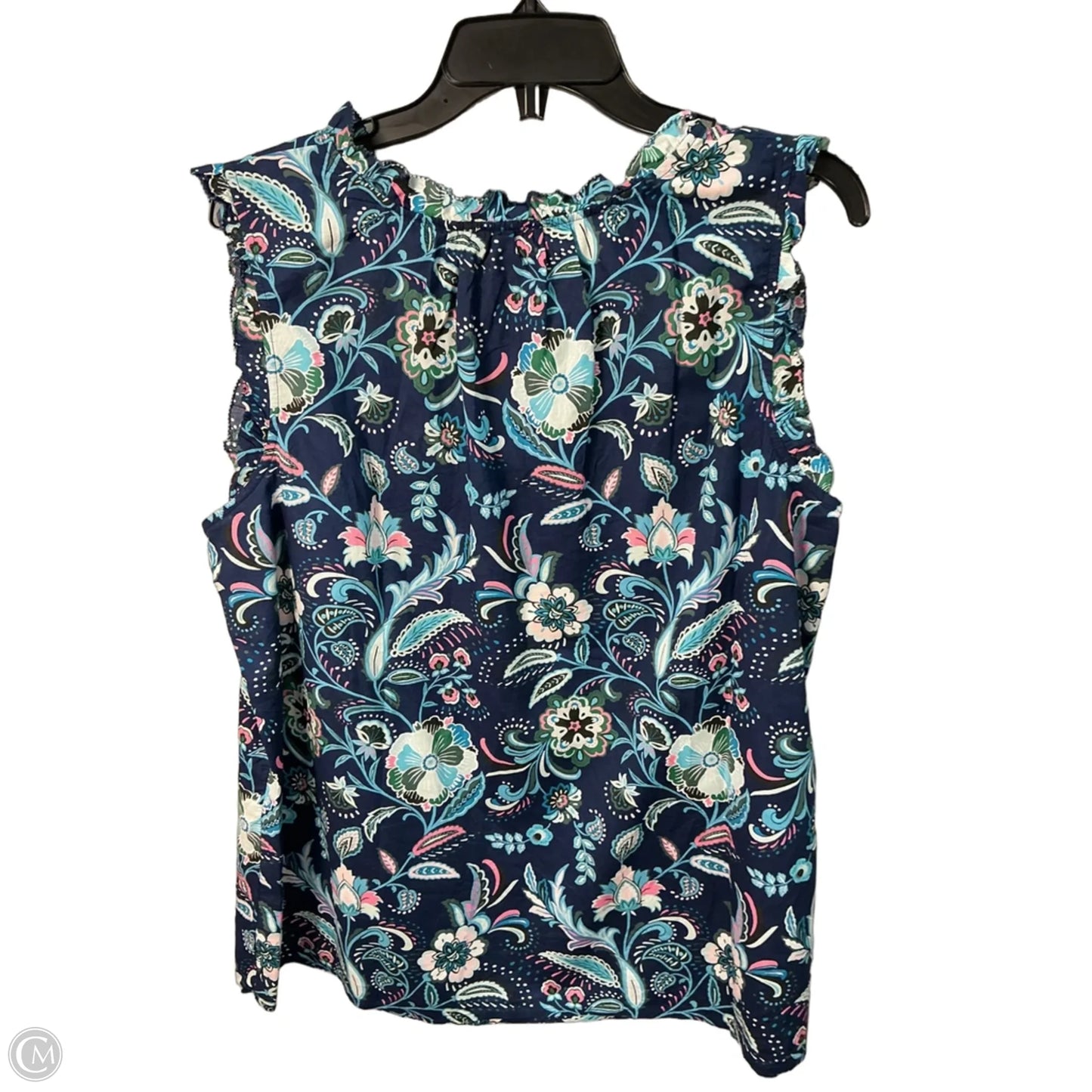 Top Sleeveless By Talbots In Blue, Size: 18
