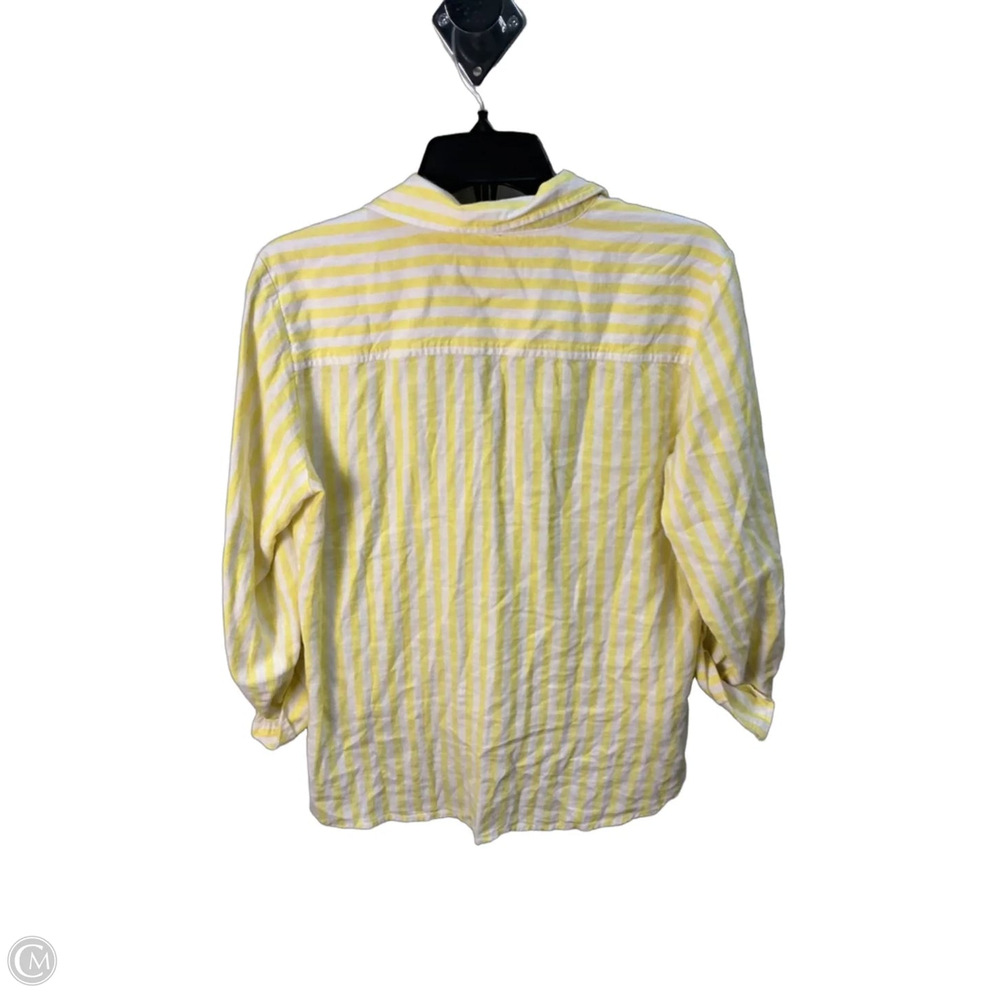 Top Long Sleeve By Loft In Yellow, Size: S