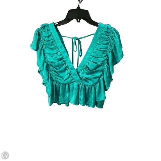 Top Short Sleeve By Vici In Green, Size: Xs