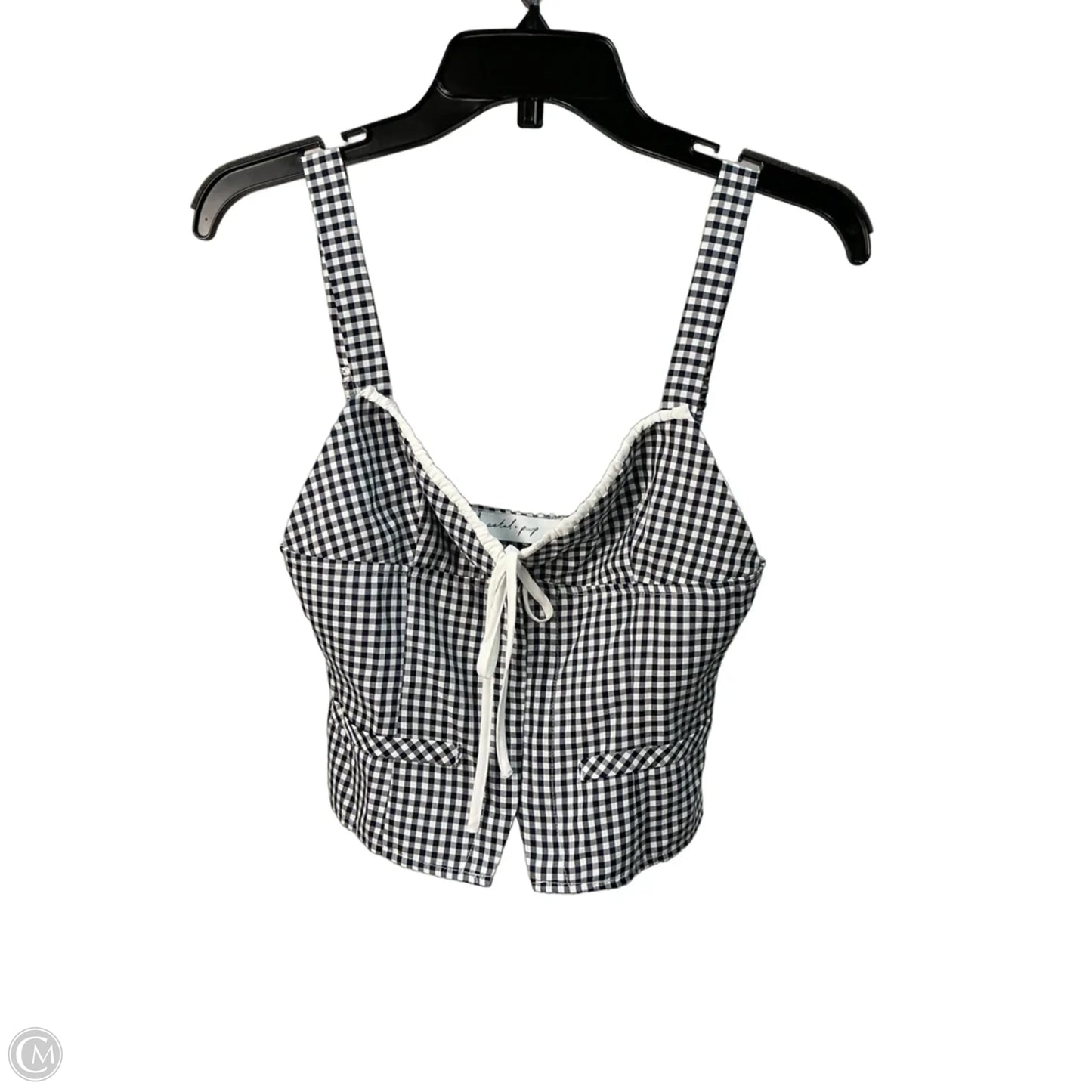 Top Sleeveless By Petal & Pup In Black & White, Size: S