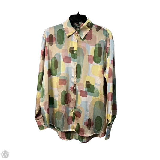Top Long Sleeve By Fore In Multi-colored, Size: M