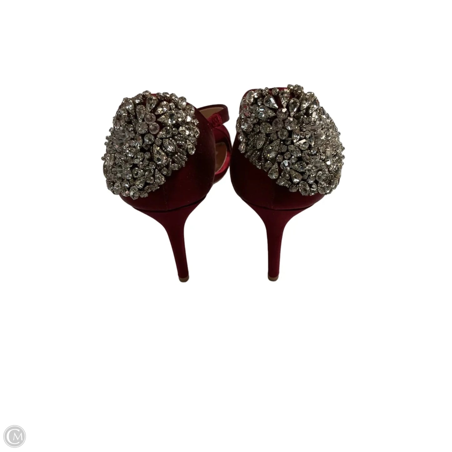 Shoes Heels Stiletto By Badgley Mischka In Maroon, Size: 6.5
