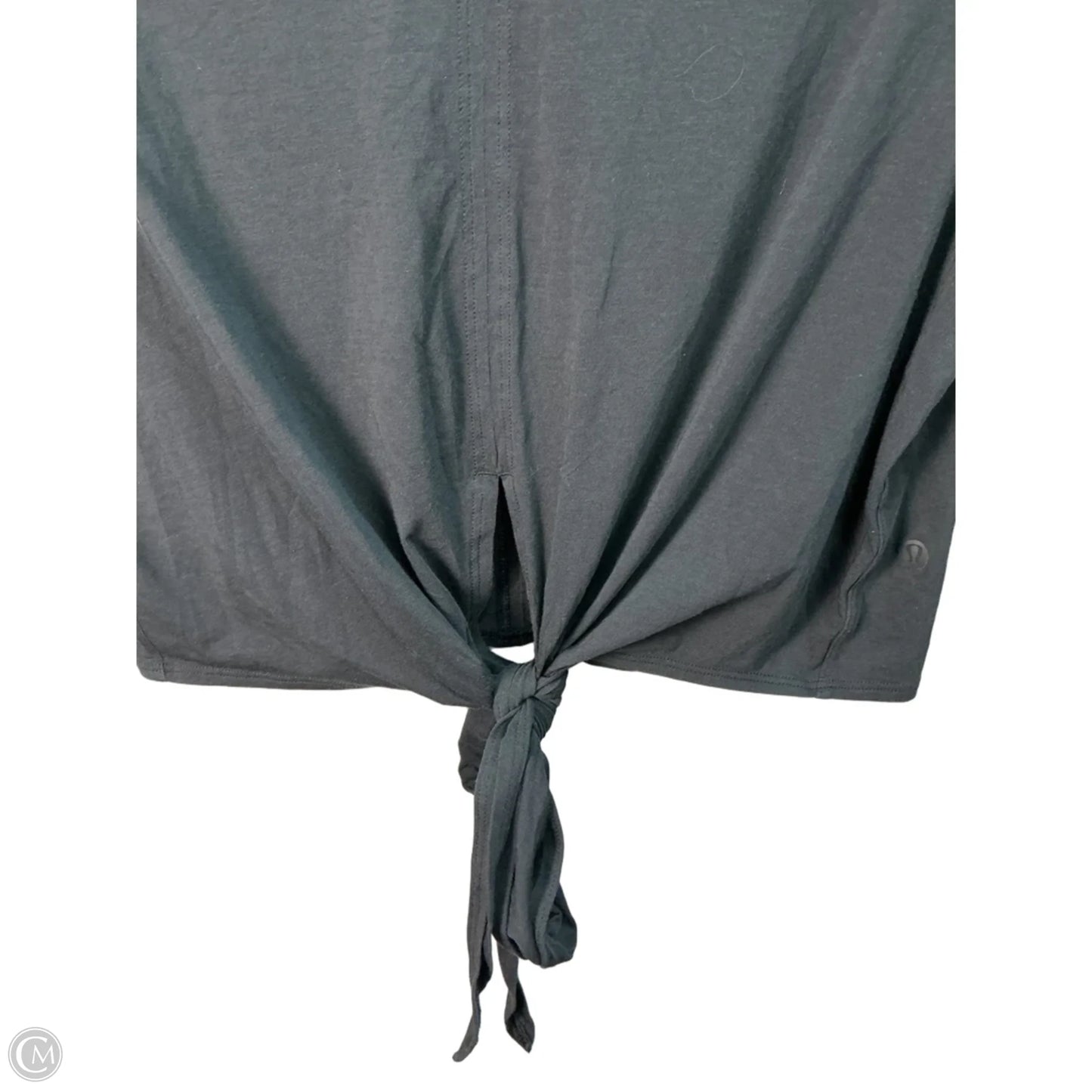 Athletic Top Short Sleeve By Lululemon In Black, Size: S