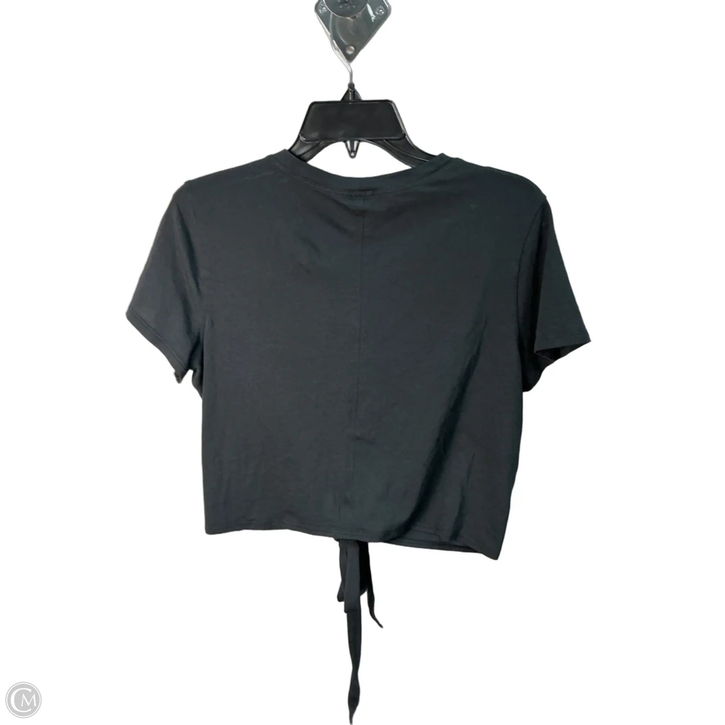 Athletic Top Short Sleeve By Lululemon In Black, Size: S