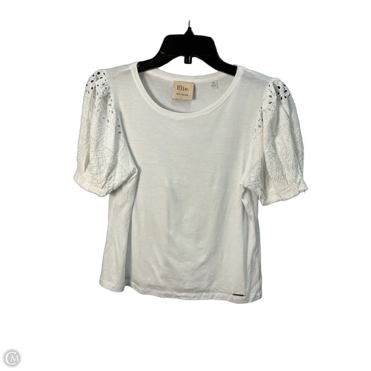 Top Short Sleeve By Elie Tahari In White, Size: S