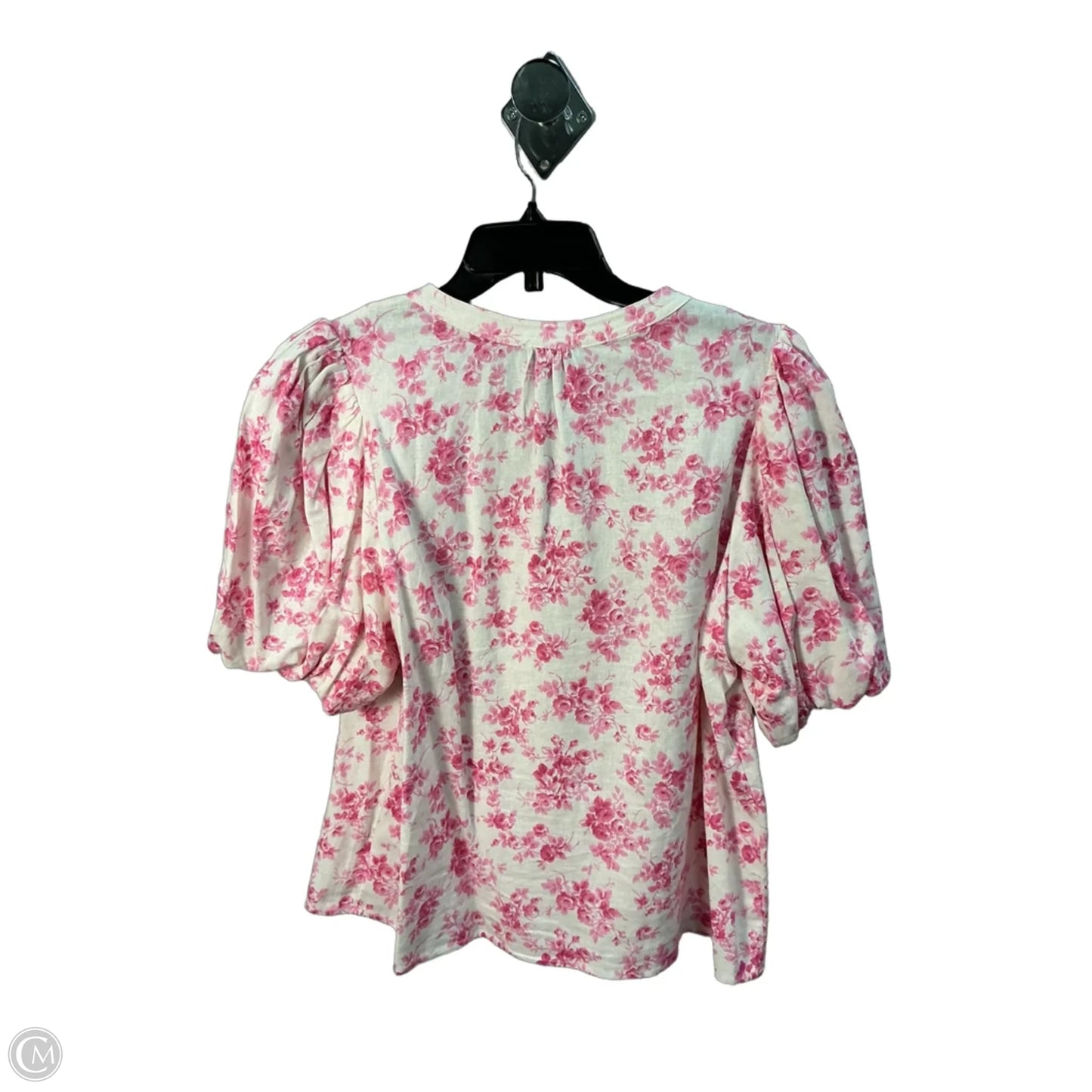 Top Short Sleeve By Cece In Pink, Size: L