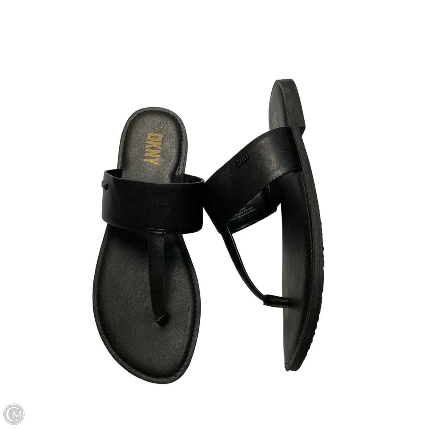 Sandals Flats By Dkny In Black, Size: 6