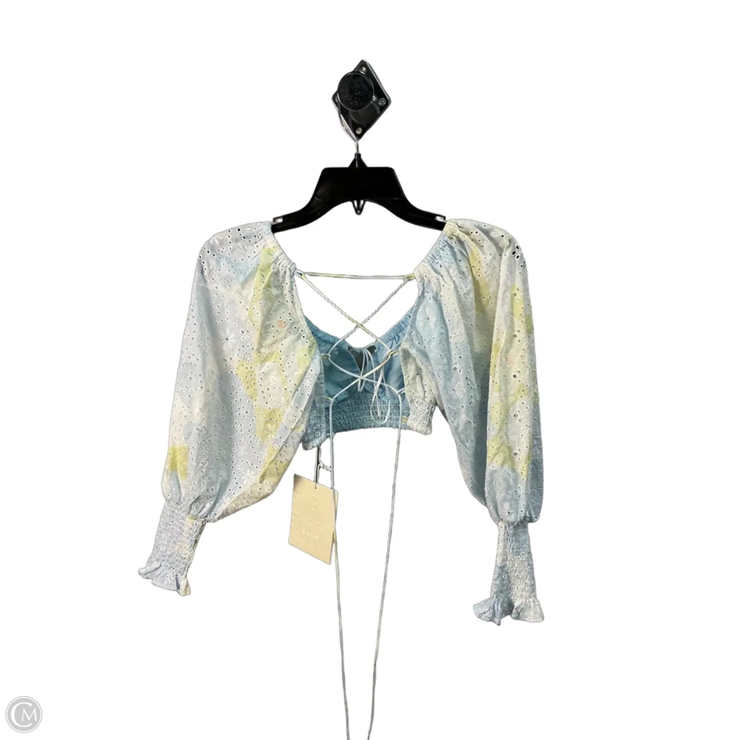 Top Long Sleeve By Cmb In Blue, Size: S