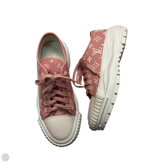 Shoes Luxury Designer By Louis Vuitton In Pink, Size: 8.5