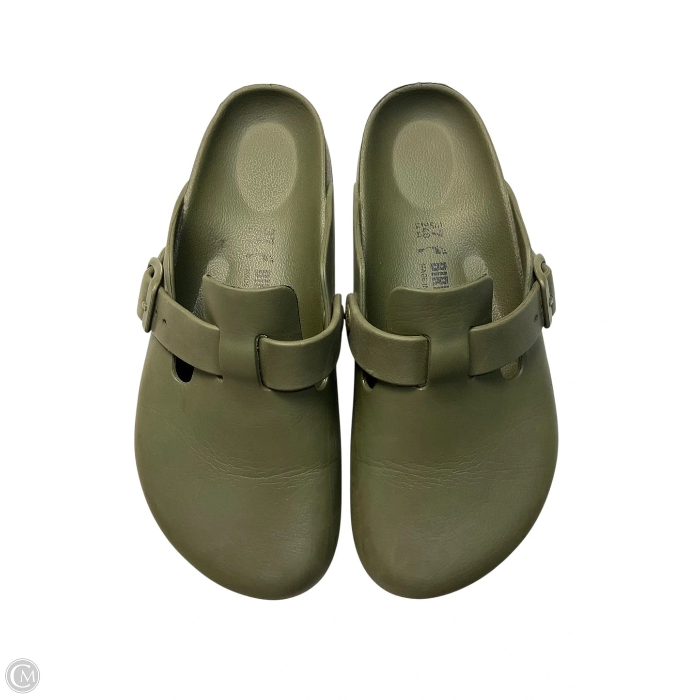 Shoes Flats By Birkenstock In Green, Size: 7