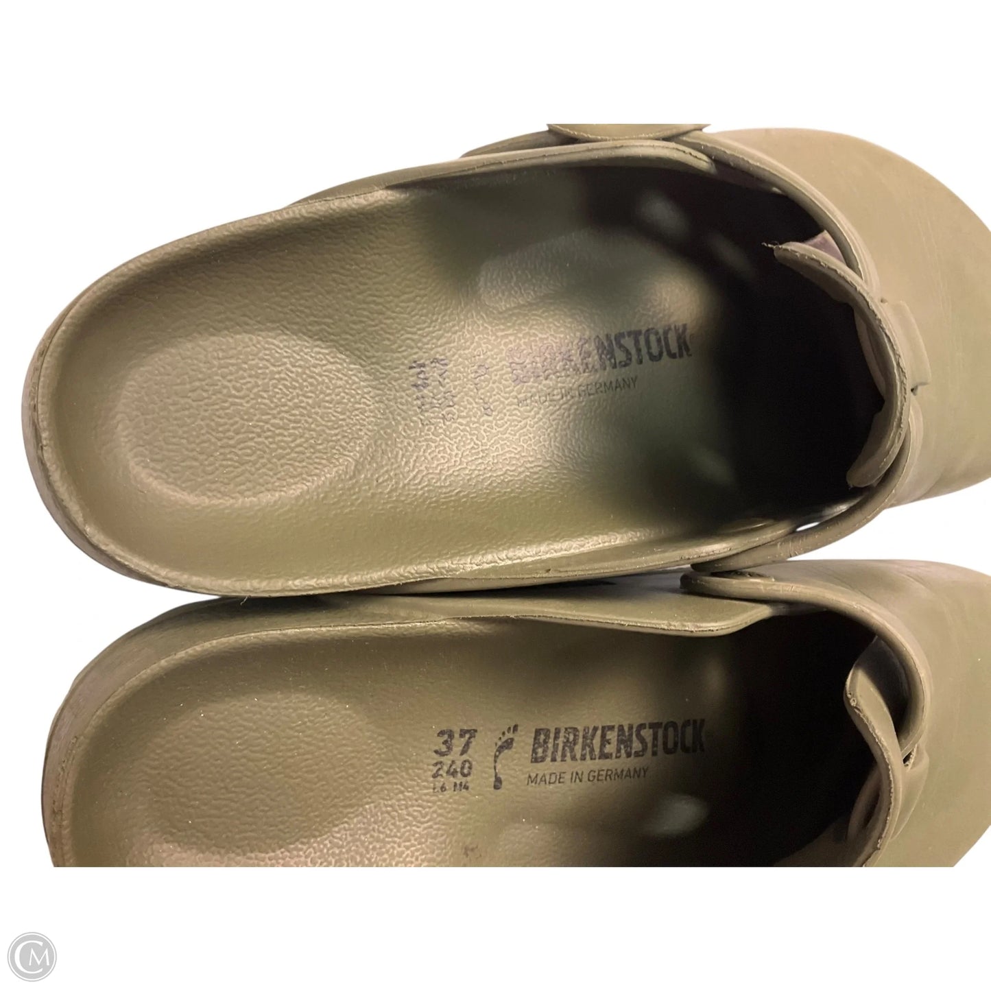 Shoes Flats By Birkenstock In Green, Size: 7