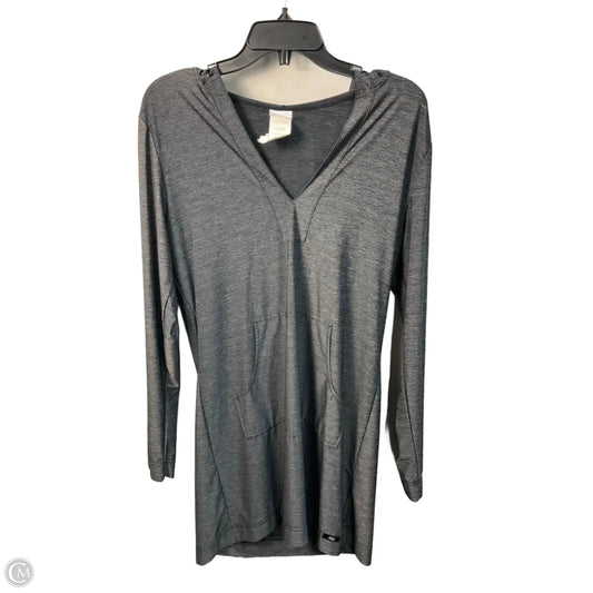 Athletic Top Long Sleeve Hoodie By Jag In Grey, Size: M