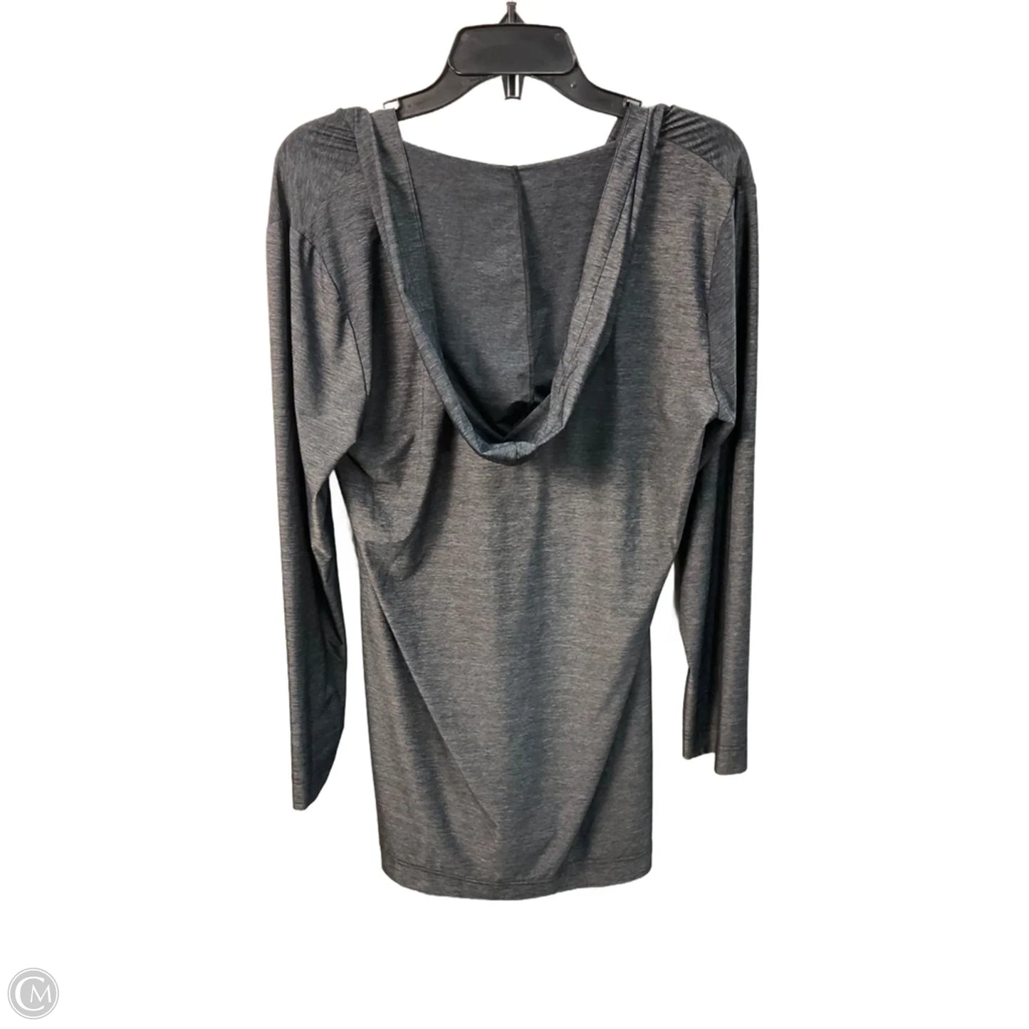 Athletic Top Long Sleeve Hoodie By Jag In Grey, Size: M