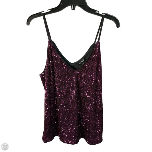 Top Sleeveless By Express In Purple, Size: M