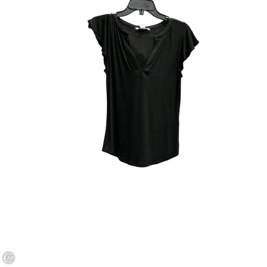 Top Short Sleeve By White House Black Market In Black, Size: Xs