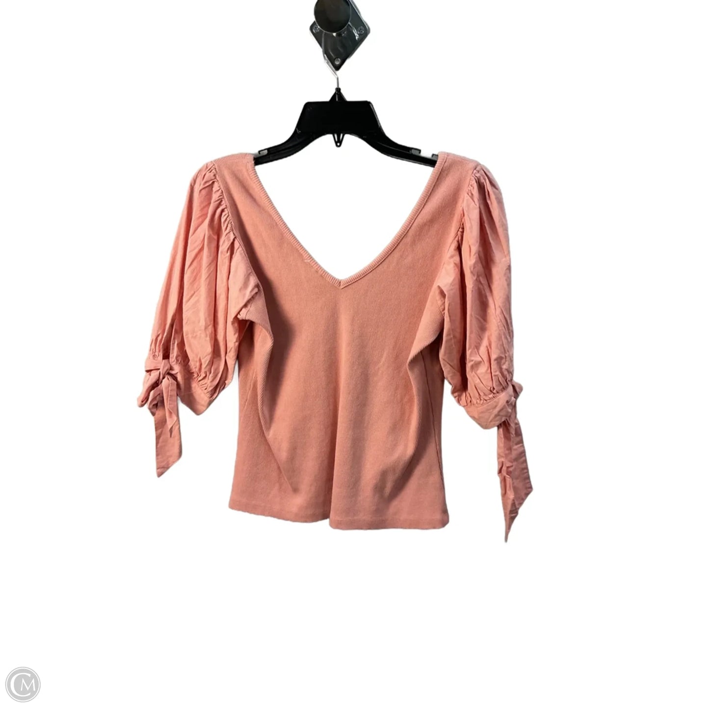 Top 3/4 Sleeve By Maeve In Peach, Size: M