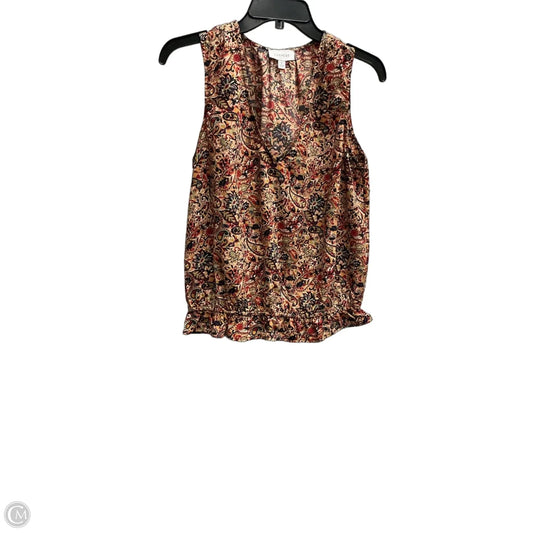 Top Sleeveless By Evereve In Multi-colored, Size: S