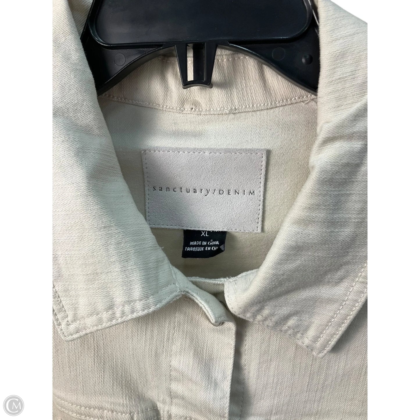 Jacket Denim By Sanctuary In Beige, Size: Xl