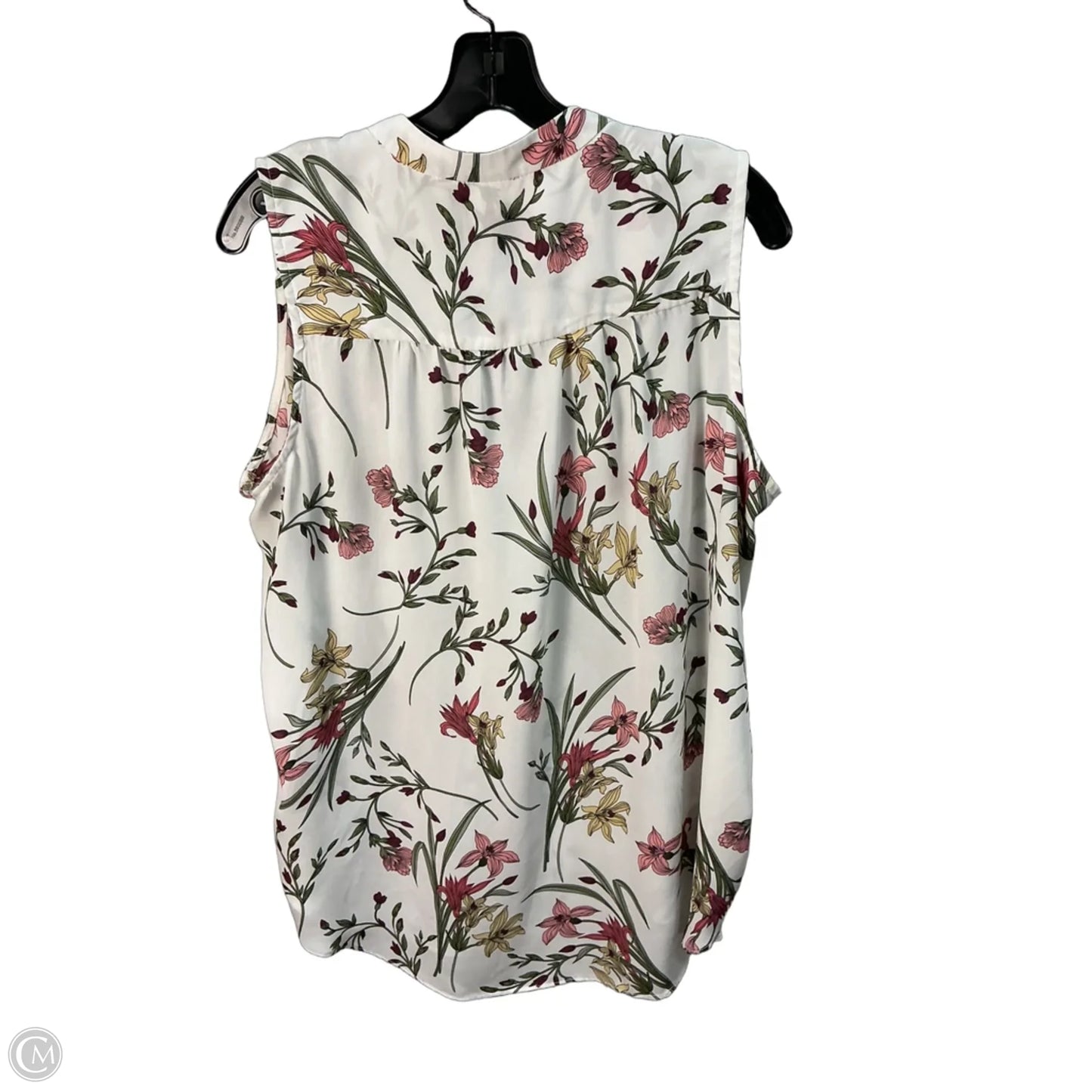 Top Sleeveless By Vince Camuto In Floral Print, Size: 1x