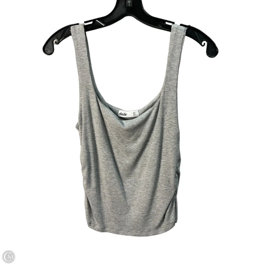 Top Sleeveless By Elodie In Grey, Size: L