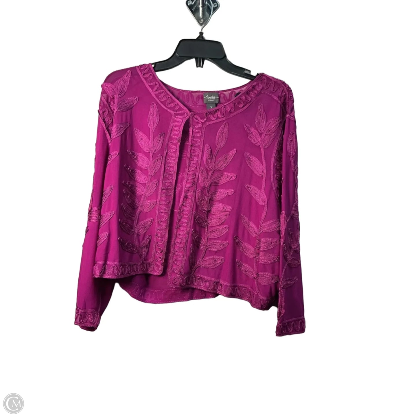 Jacket Other By Chicos In Purple, Size: Mp