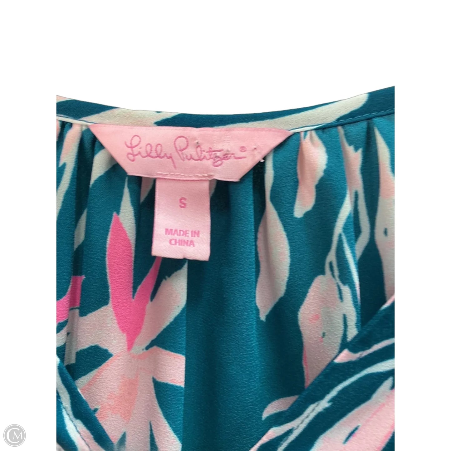 Top Long Sleeve Designer By Lilly Pulitzer In Blue, Size: S