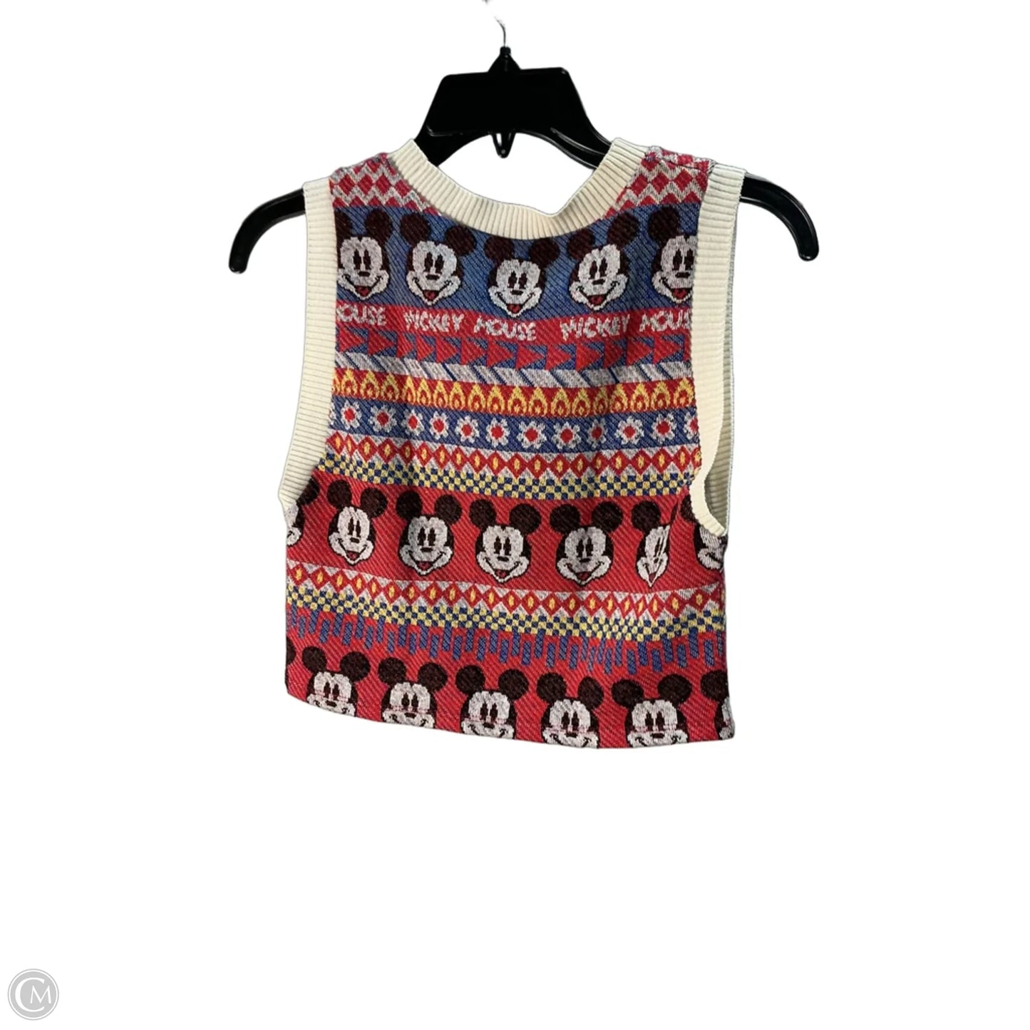 Sweater Short Sleeve By Zara In Nautical Print, Size: M
