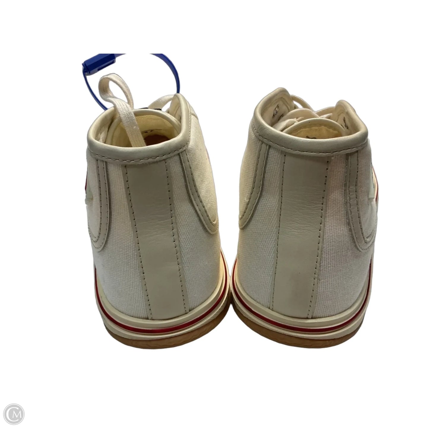 Shoes Luxury Designer By Bottega Veneta In Cream, Size: 7