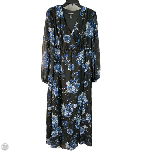 Dress Casual Maxi By Inc In Black, Size: Xl