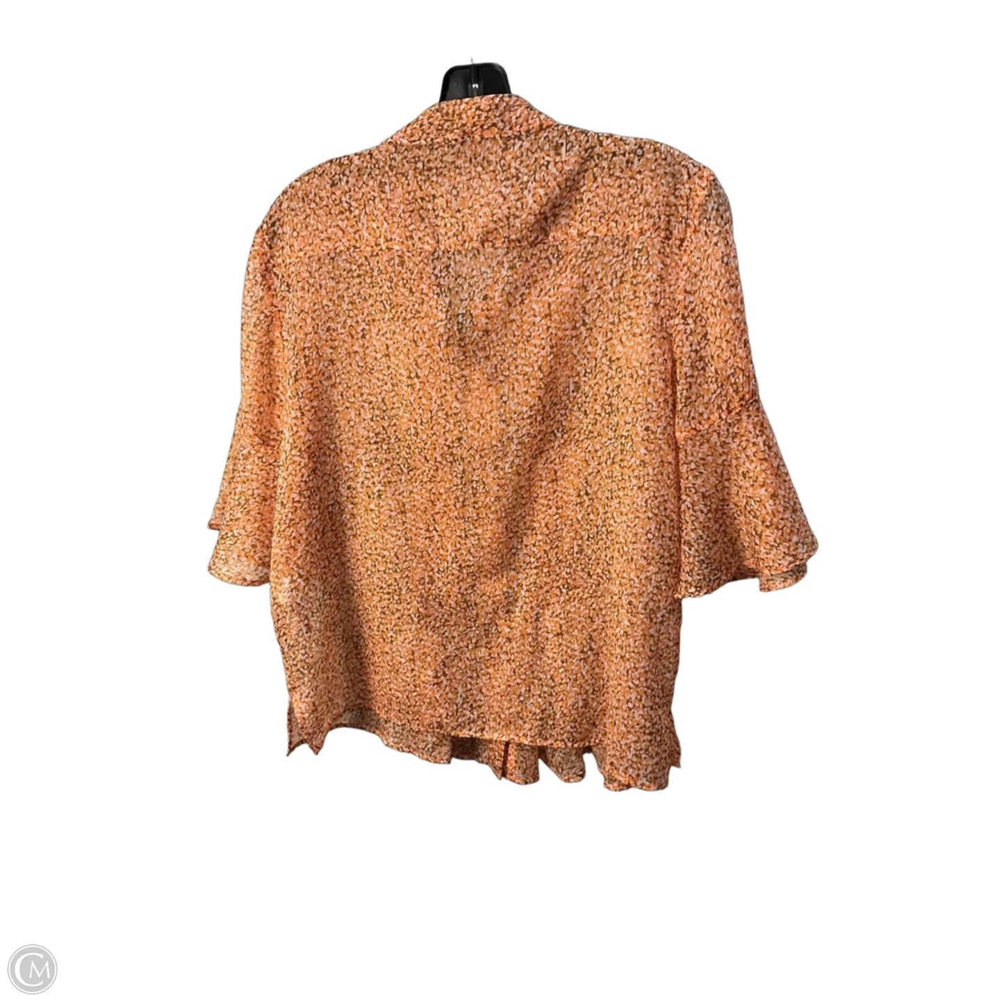 Top Short Sleeve By French Connection In Orange, Size: M