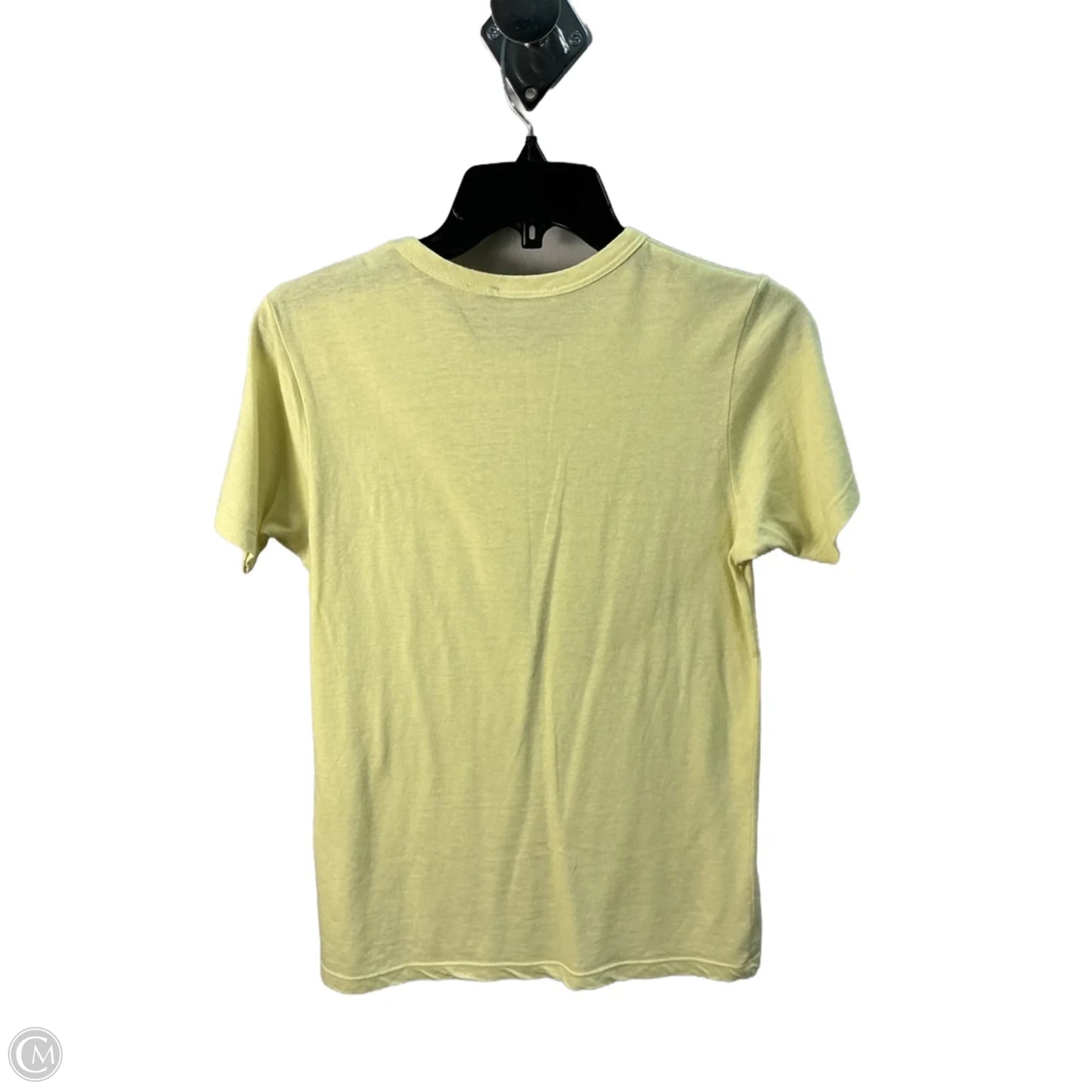 Top Short Sleeve Designer By Neiman Marcus In Yellow, Size: XS