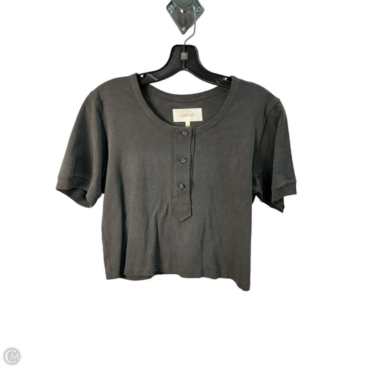 Top Short Sleeve By The Great. In Grey, Size: S
