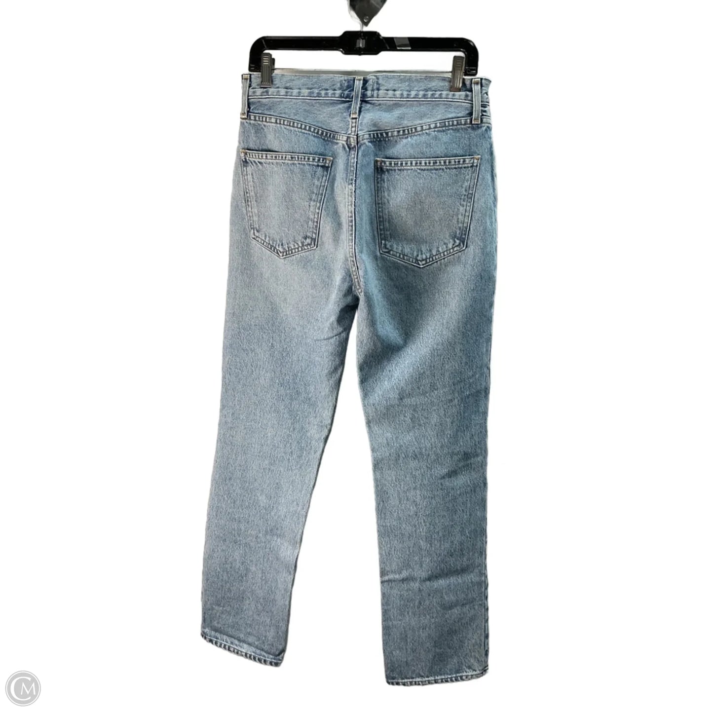 Jeans Wide Leg By Agolde In Blue Denim, Size: 4