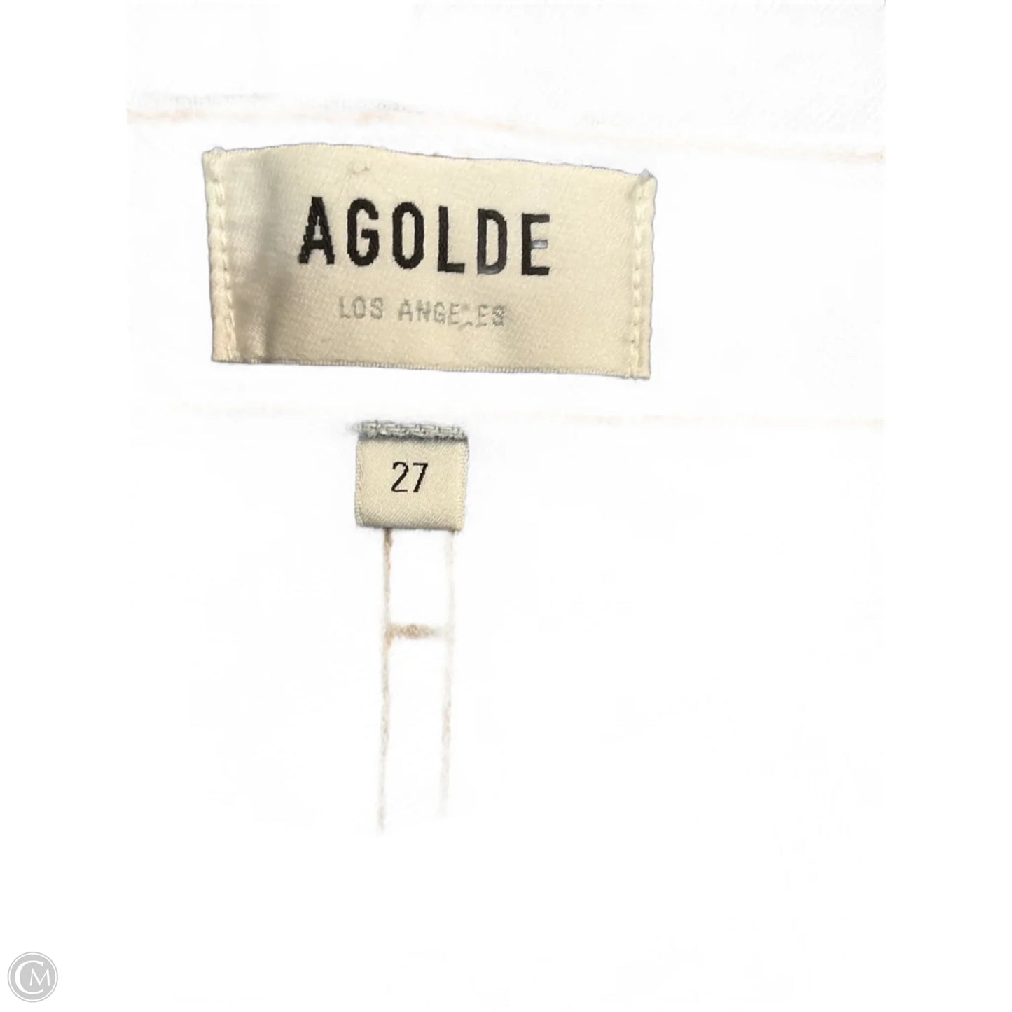 Jeans Wide Leg By Agolde In Blue Denim, Size: 4