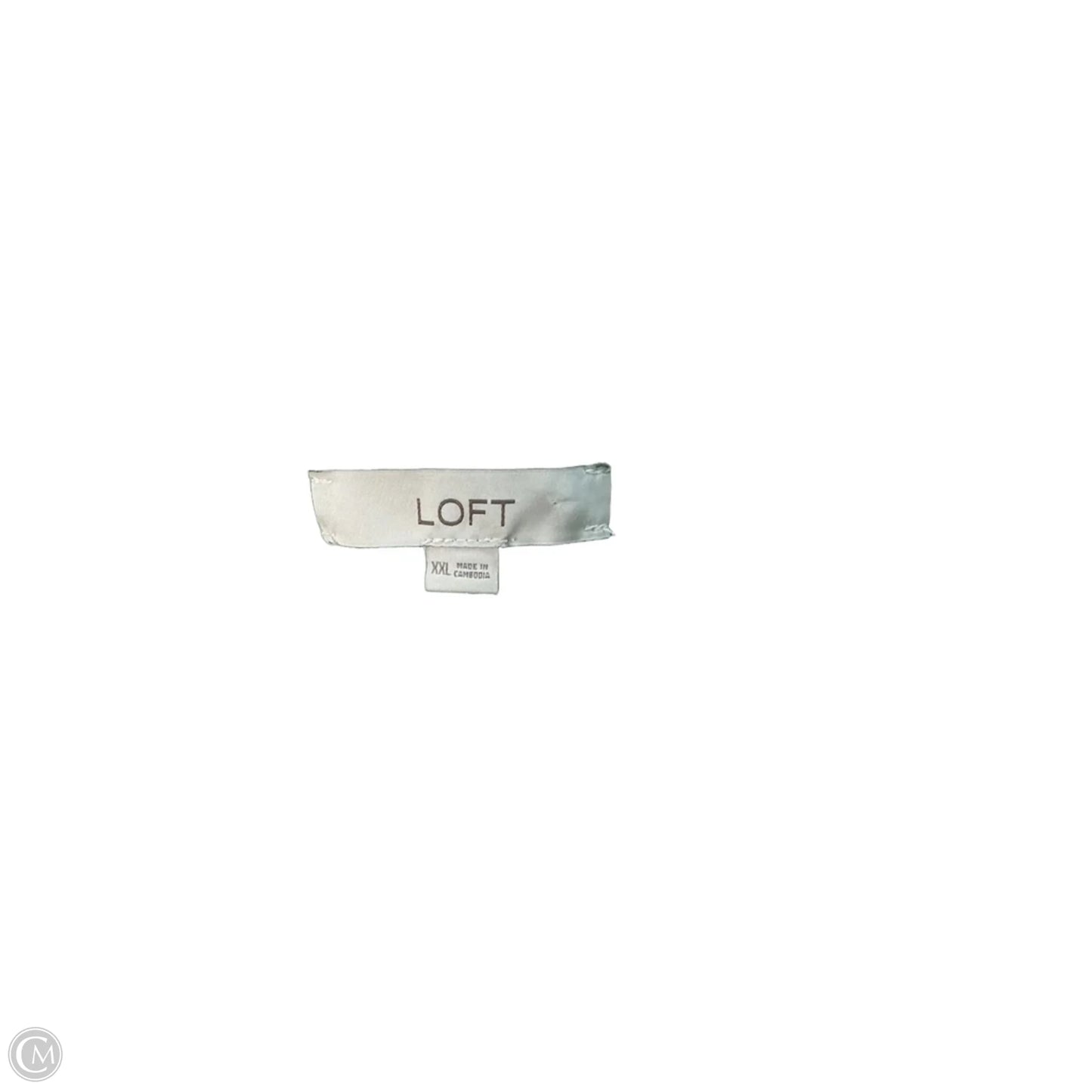 Top Sleeveless By Loft In Green, Size: Xxl