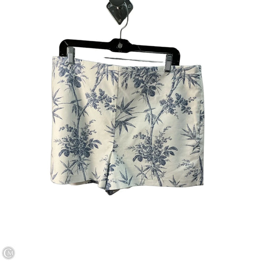 Shorts By Loft In Blue & White, Size: 14
