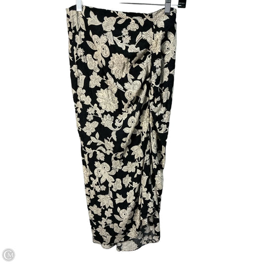Skirt Maxi By Zara In Black & Cream, Size: 4
