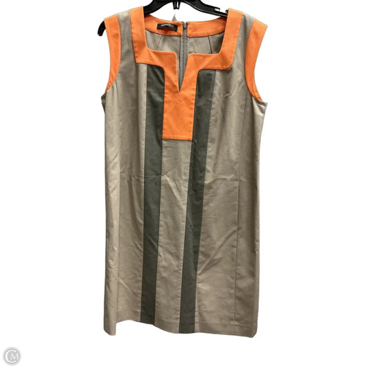 Dress Designer By Lafayette 148 In Taupe, Size: Xl