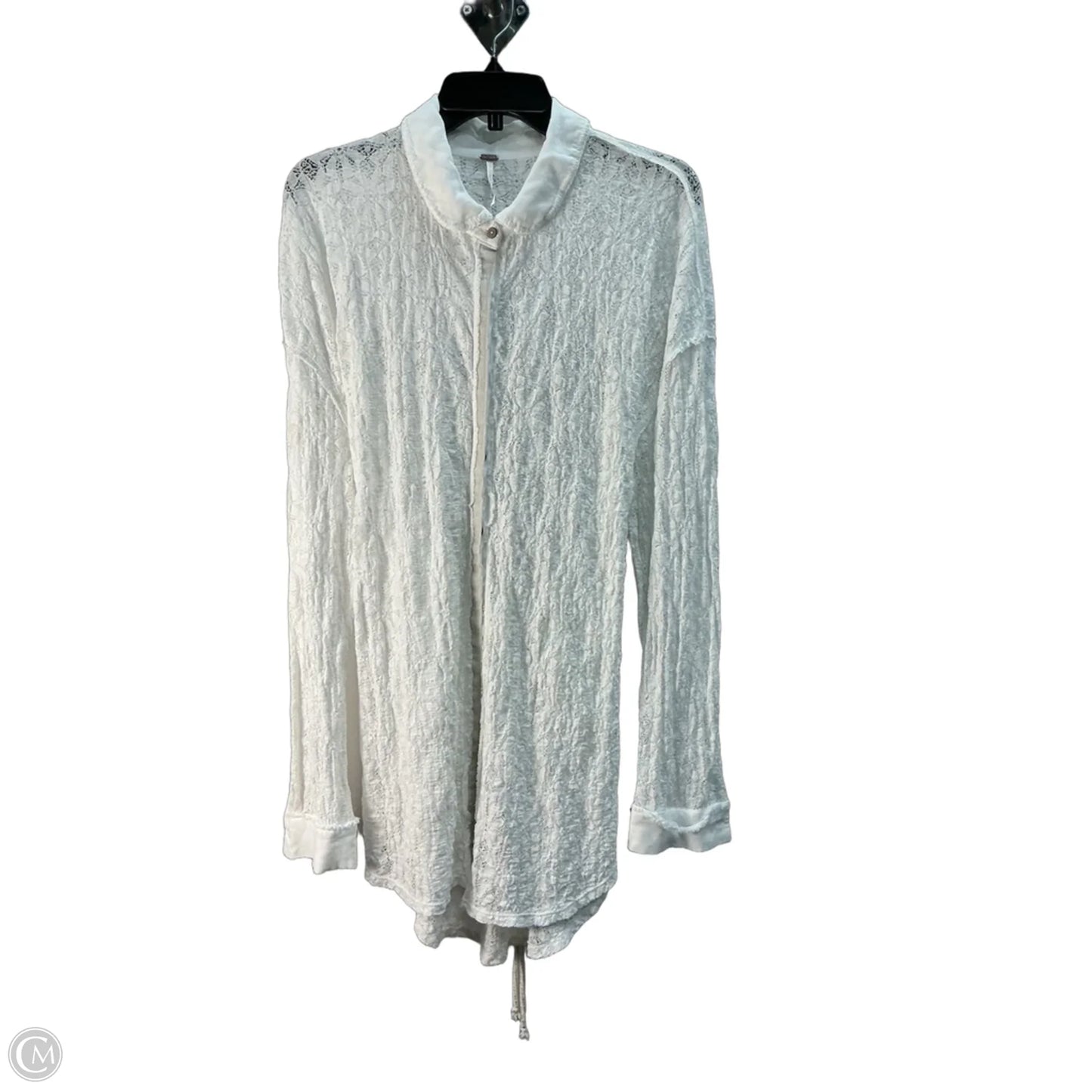 Tunic Long Sleeve By Free People In White, Size: Xl
