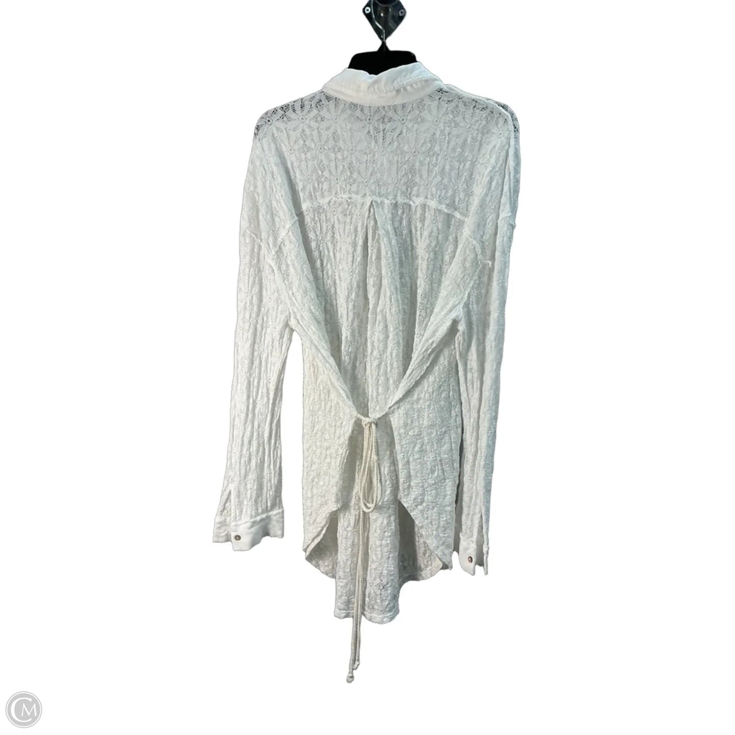 Tunic Long Sleeve By Free People In White, Size: Xl