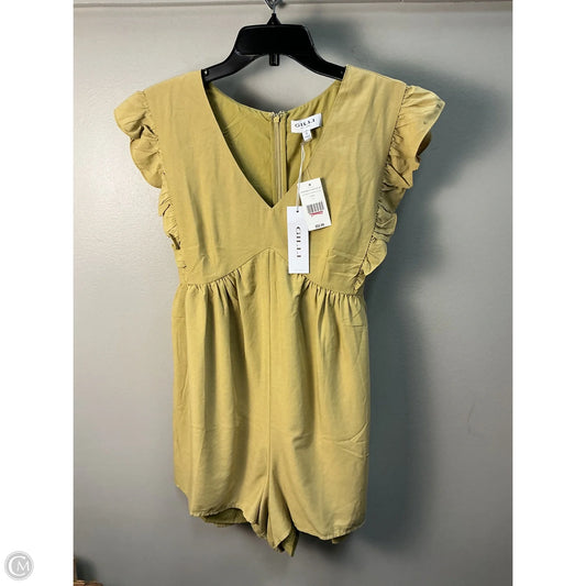 Dress Casual Short By Gilli In Yellow, Size: S