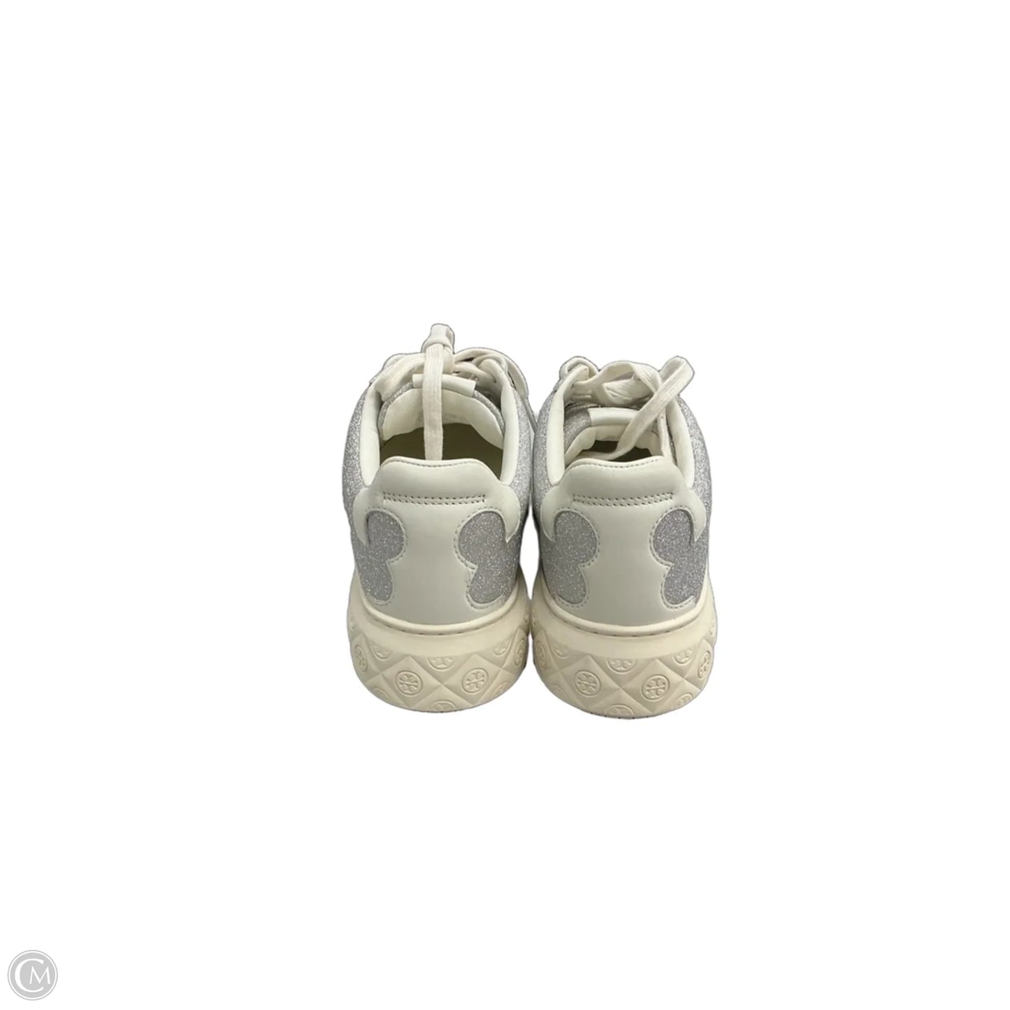 Shoes Designer By Tory Burch In Silver & White, Size: 8
