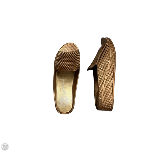 Sandals Heels Platform By Jeffrey Campbell In Gold, Size: 8