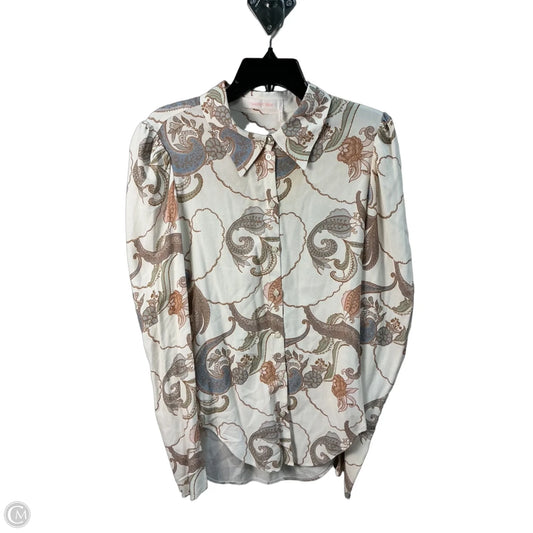 Top Long Sleeve Designer By See By Chloe In Cream & Tan, Size: S