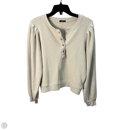 Top Long Sleeve By Rails In Cream, Size: M