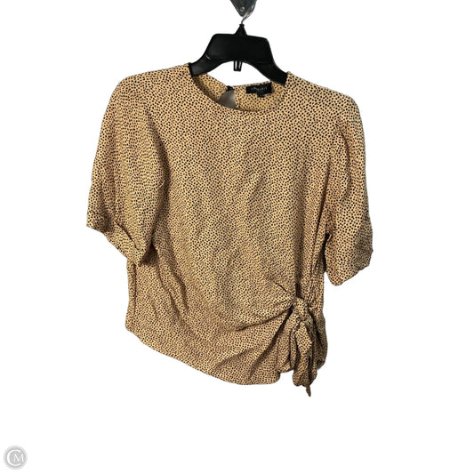 Top Short Sleeve By Ted Baker In Animal Print, Size: S