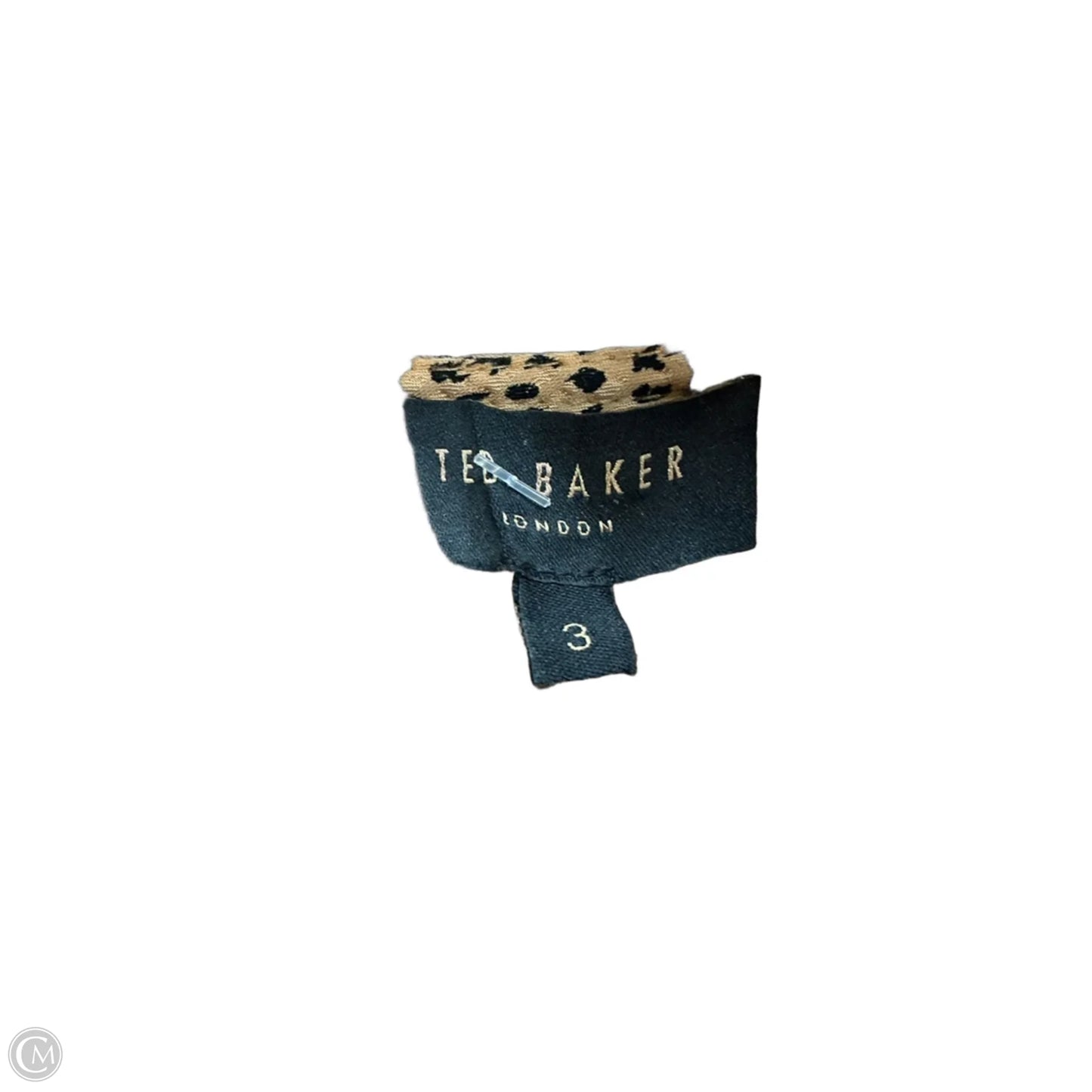 Top Short Sleeve By Ted Baker In Animal Print, Size: S