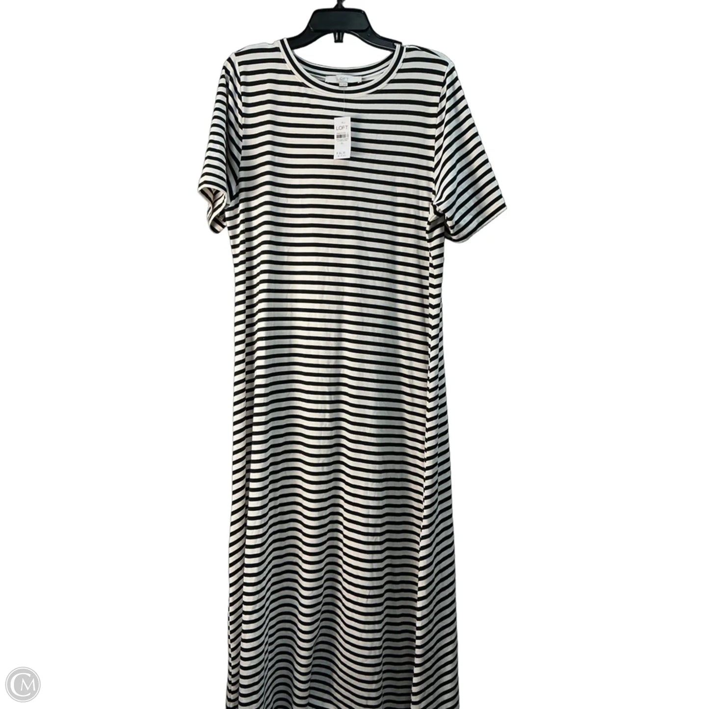 Dress Casual Maxi By Loft In Striped Pattern, Size: Xl